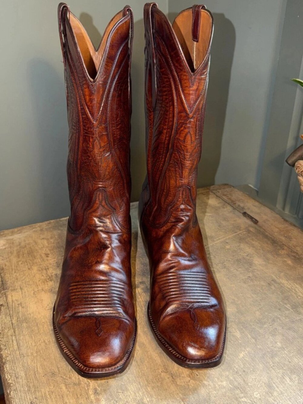 VTG Lucchese San Antonio boots sz 11E